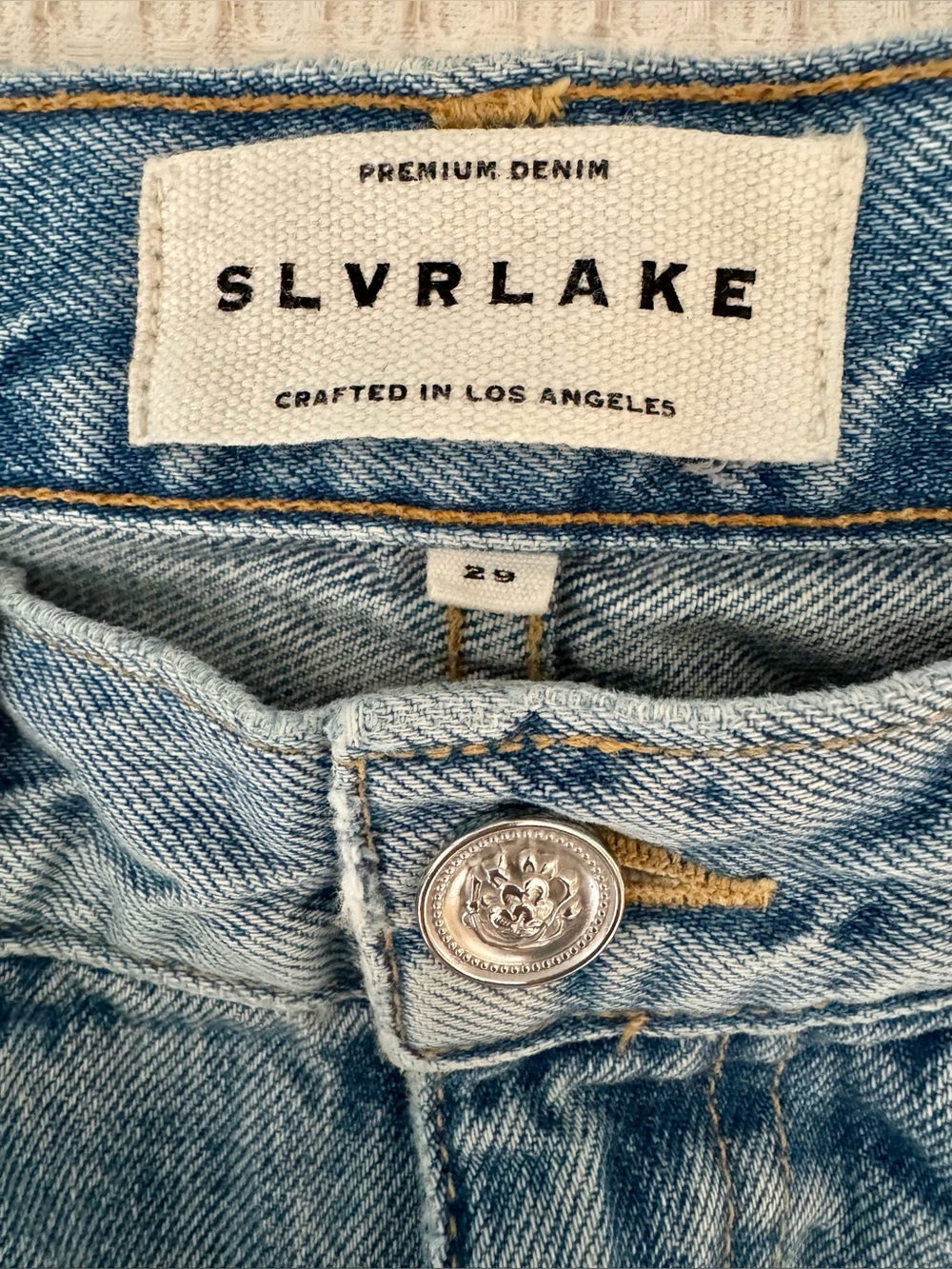 SLVRLAKE Hero High Rise Slim Jeans in “Long Time Coming” Wash / Size 29